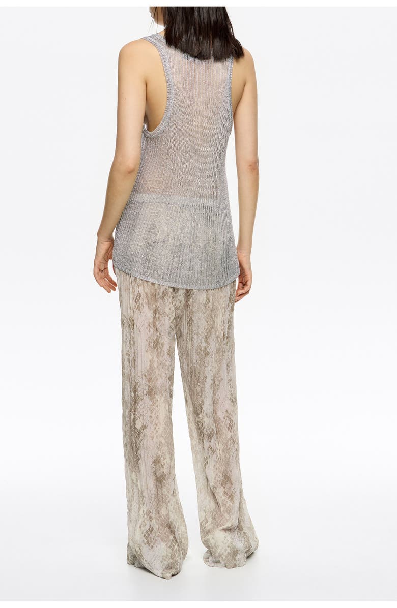 Bimba y Lola Snake Pleated Jogger Trousers, Alternate, color, Snake Taupe