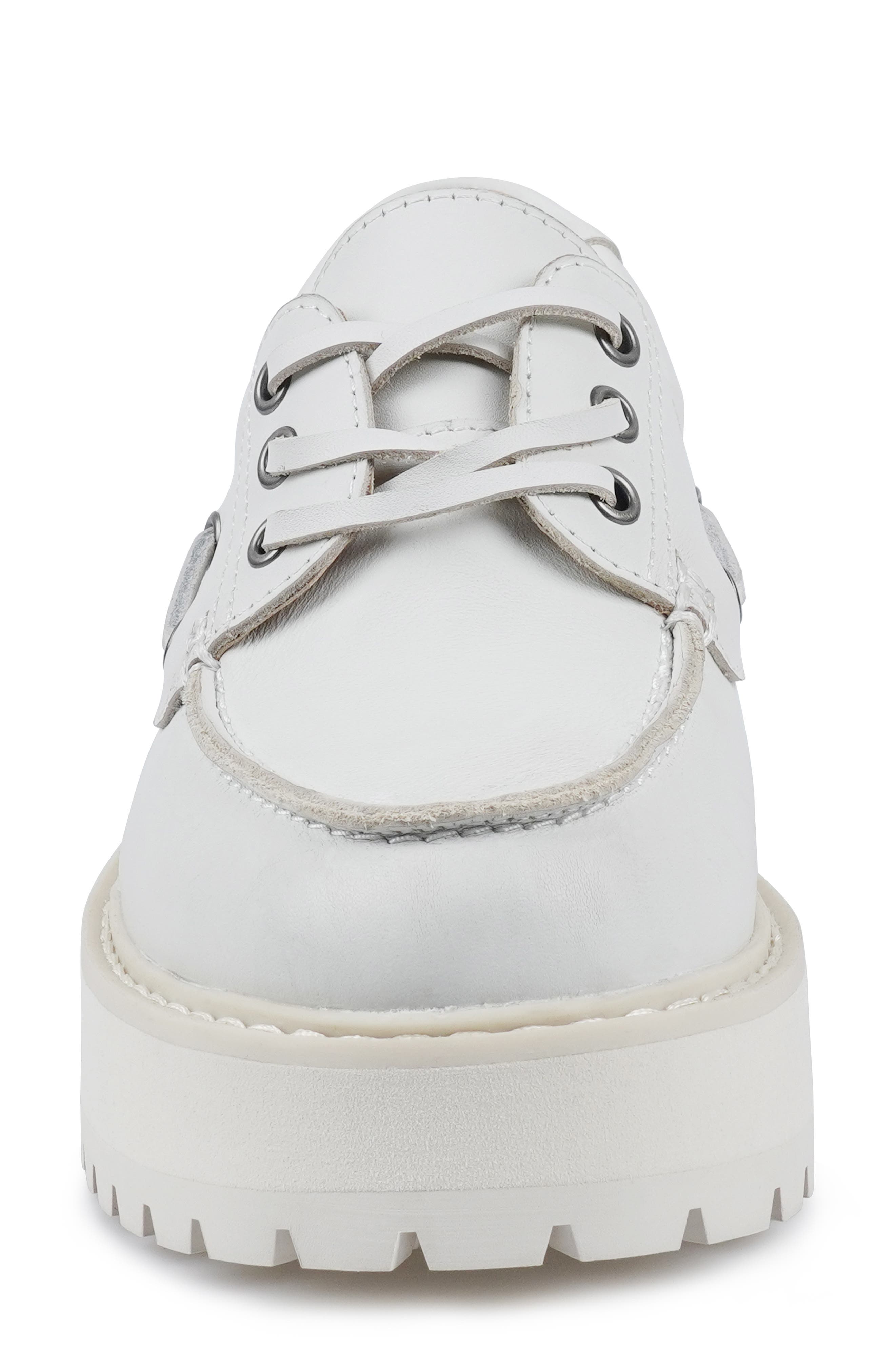 Biz Platform Loafer, Alternate, color, WHITE