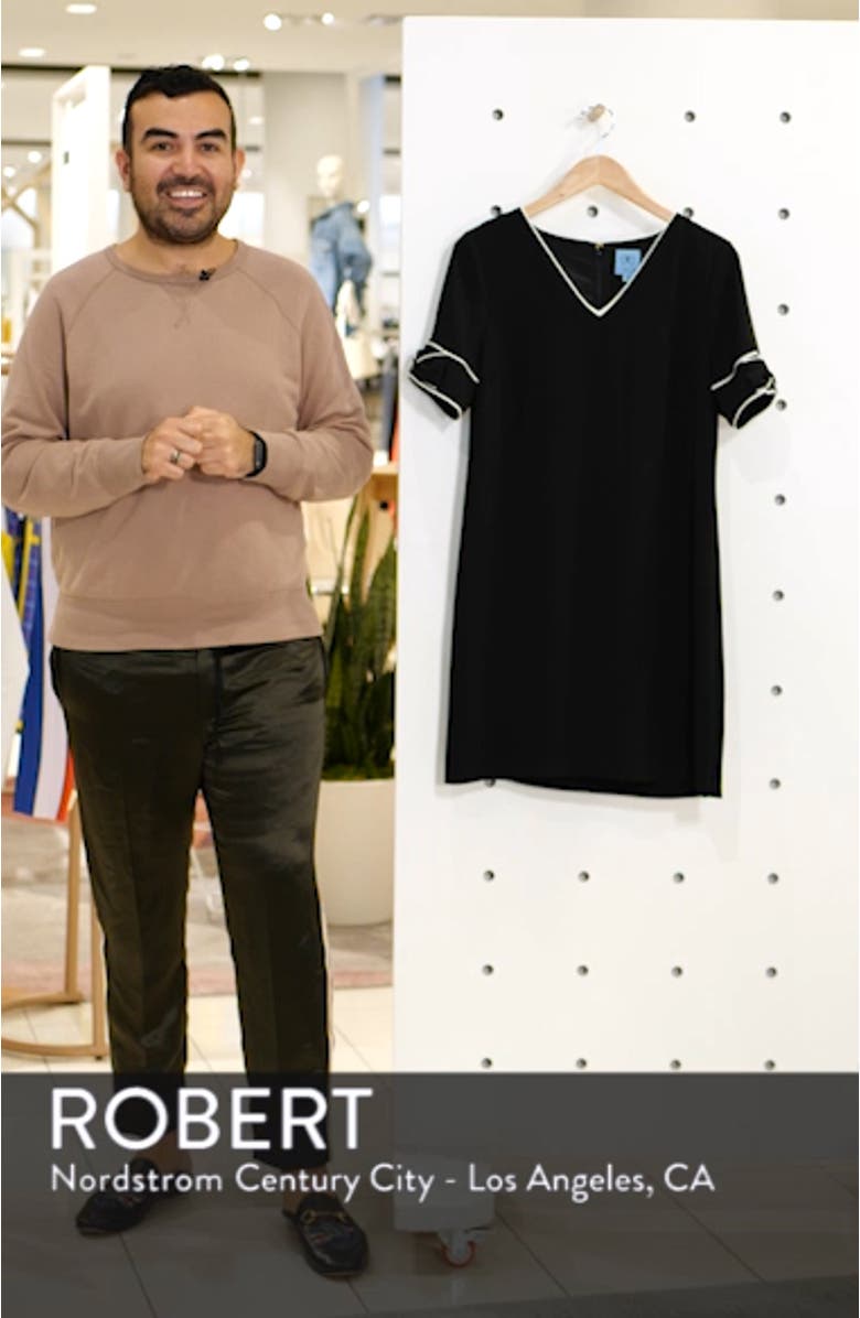 Bow Trim Shift Dress, sales video thumbnail