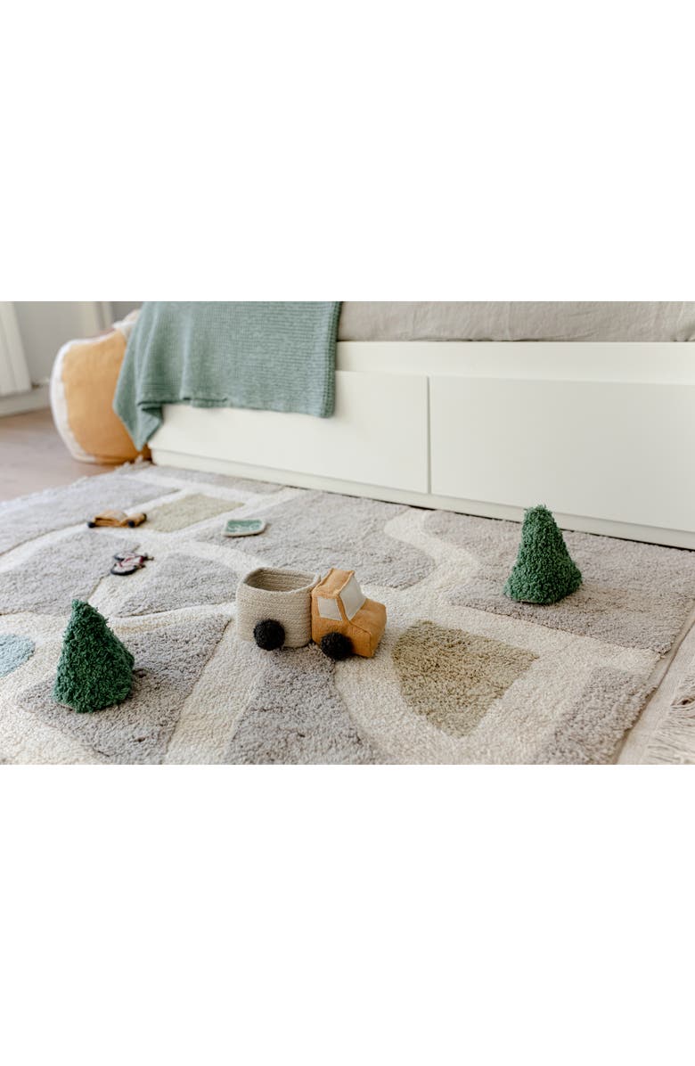 Lorena Canals Kids' Set of 2 Mini Truck Baskets, Alternate, color, Natural Dark Grey Vintage