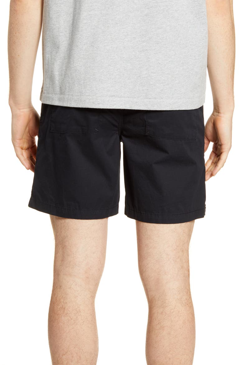 Elastic Waist Shorts, Alternate, color, BLACK ROCK