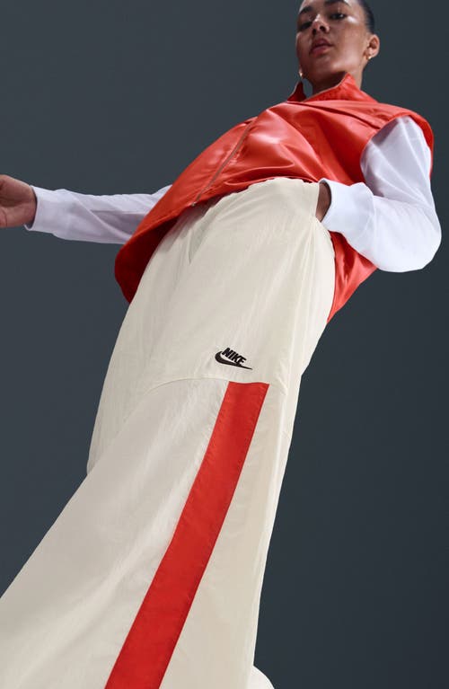 Nike Sportswear Wide Leg Cotton Pants In White