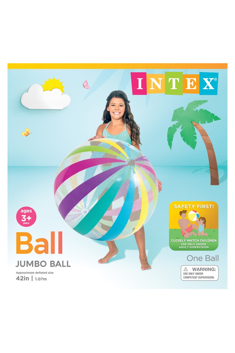 Jumbo Beach Ball, Alternate, color, Multicolored
