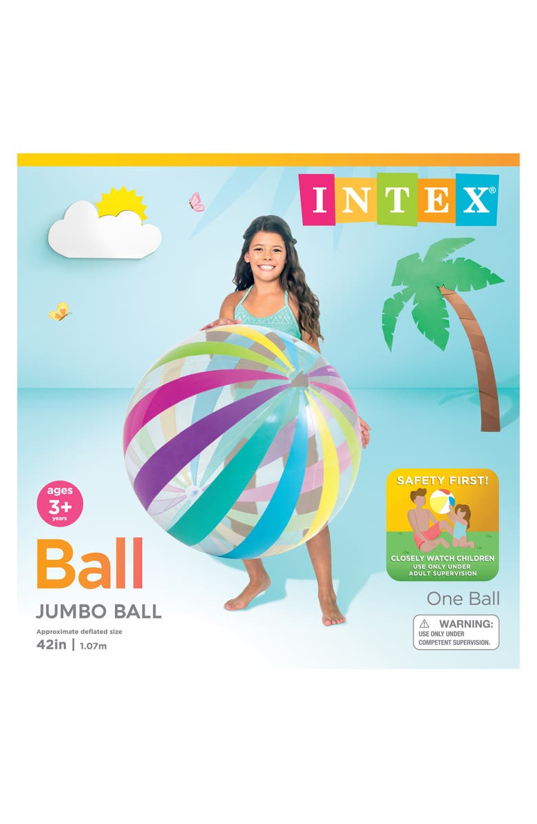 Intex Jumbo Beach Ball, Alternate, color, Multicolored