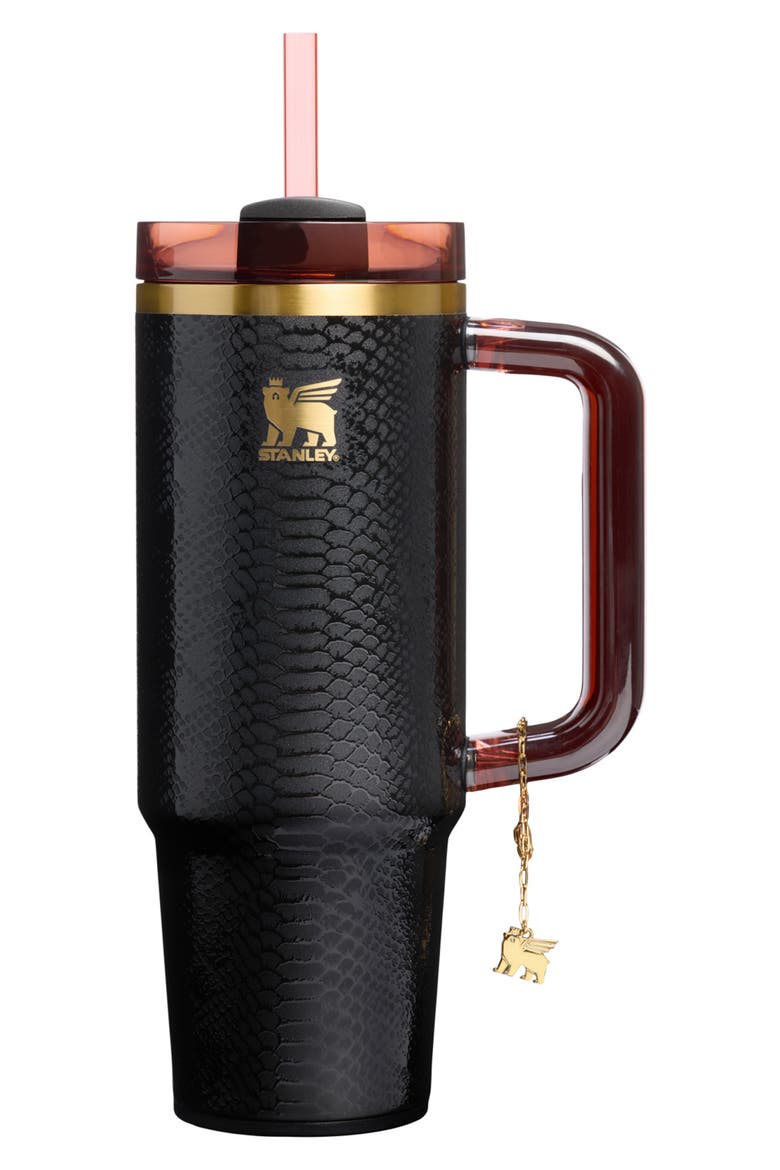 The Quencher® Luxe 2.0 FlowState™ 30-Ounce Tumbler, Main, color, BLACK 2.0 SNAKESKIN