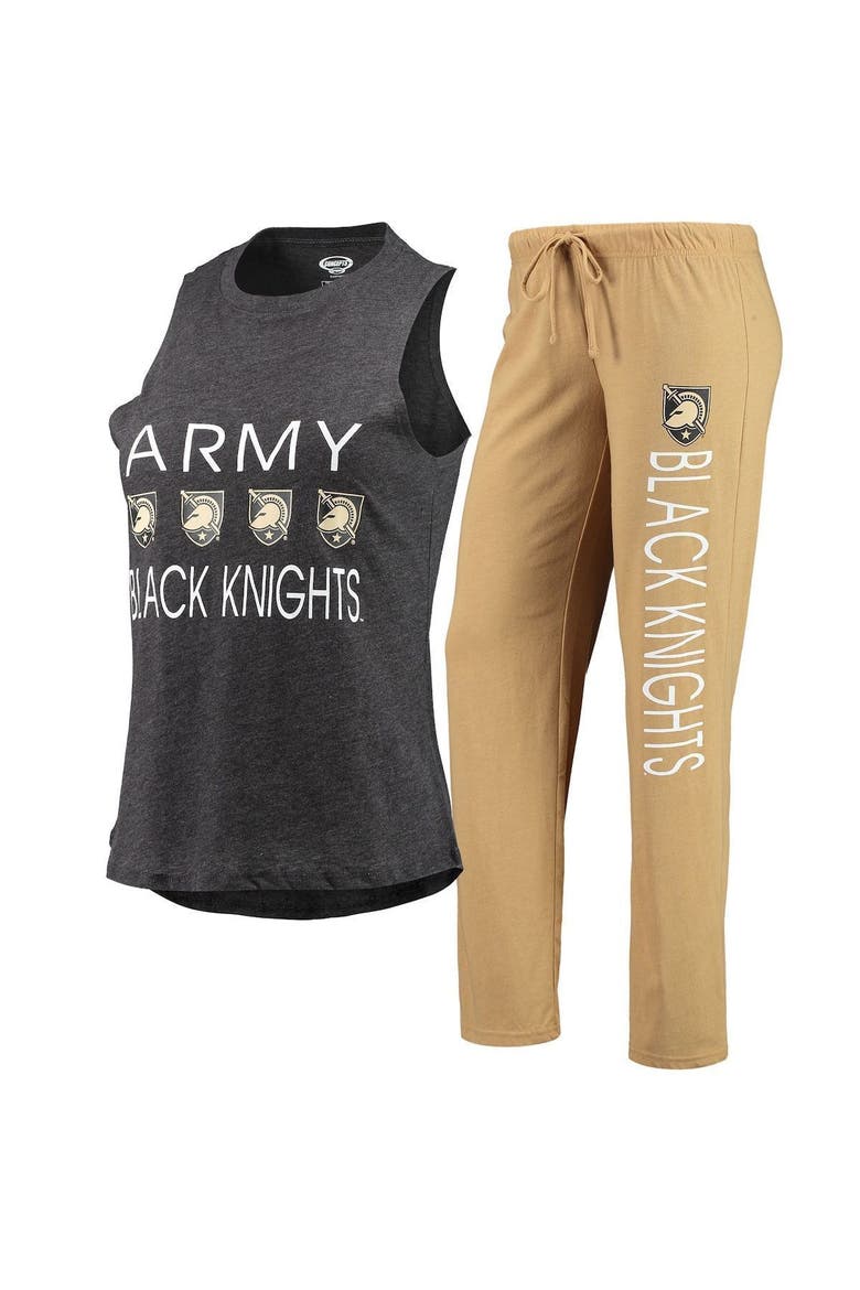 Women's Concepts Sport Gold/Black Army Black Knights Tank Top & Pants Sleep Set, Alternate, color, Gold