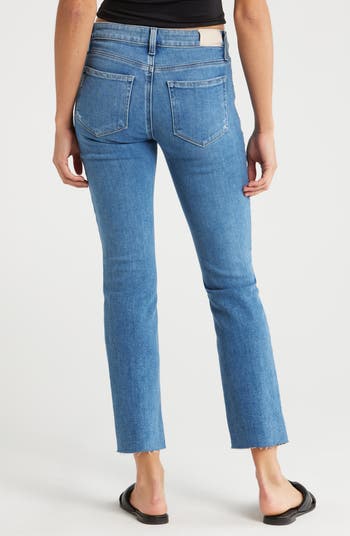 Paige - Amber Mid Rise Straight outlet Ankle Fiesta Destructed Jeans 24 NWT