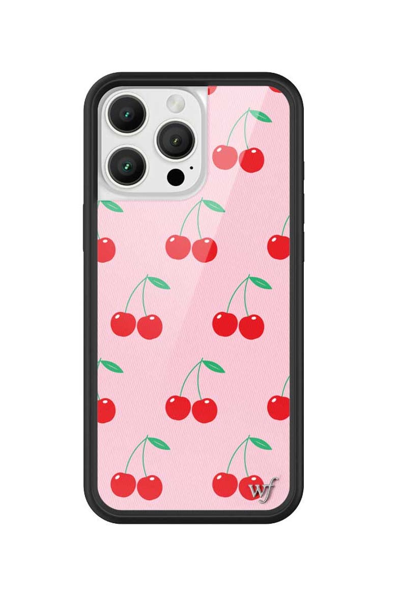 Pink Cherries iPhone Case, Alternate, color, Pink