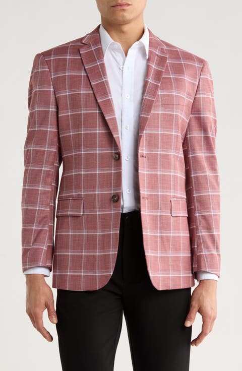 Slim Fit Windowpane Blazer (Regular, Short, Long & Big)