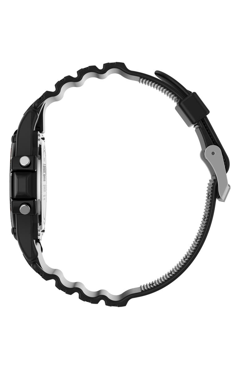 Timex<sup>®</sup> x 'Stranger Things' Atlantis Chronograph Resin Strap Watch, 40mm, Alternate, color, 