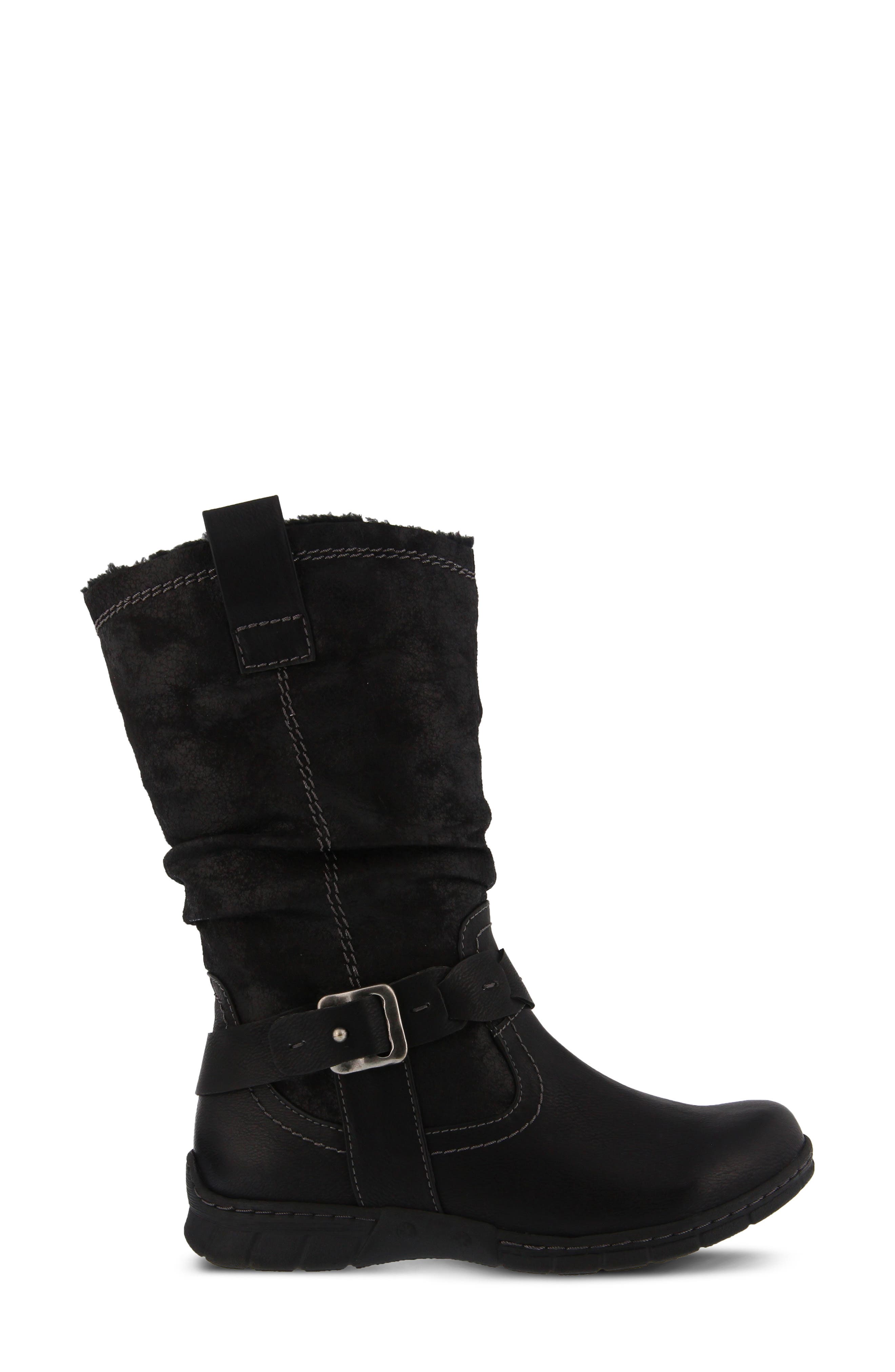 Spring Step Peeta Water Resistant Faux Fur Boot, Alternate, color, 