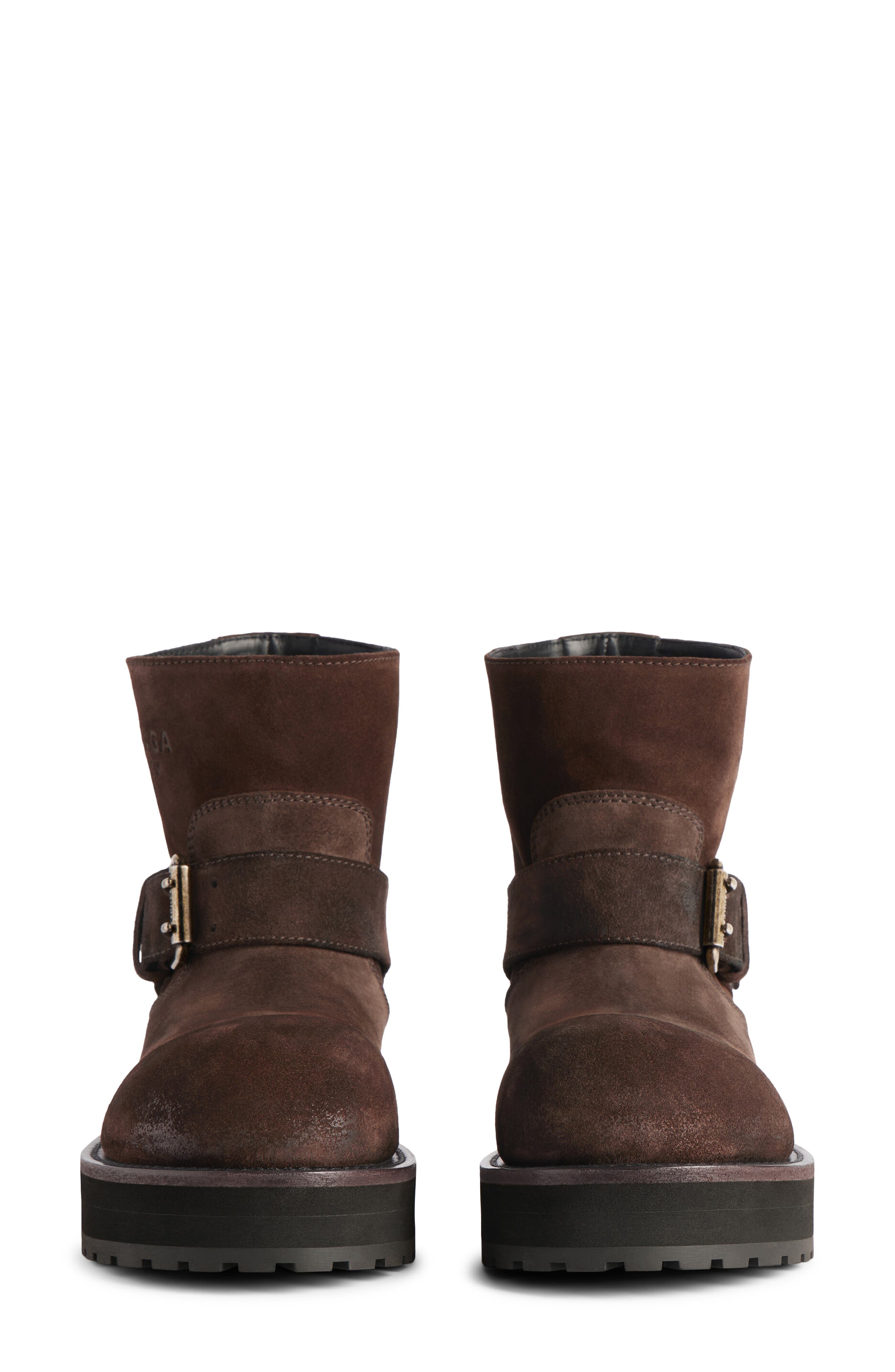 Balenciaga Venom Mini Bootie, Alternate, color, Espresso/ Silver