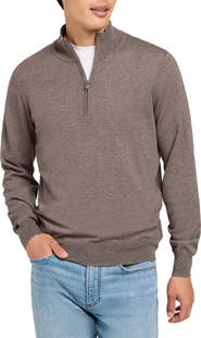 Faherty Movement Performance Quarter Zip Sweater