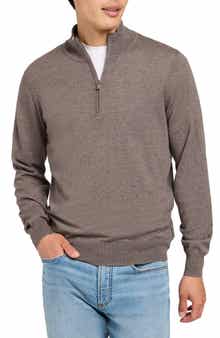 Faherty Movement Performance Quarter Zip Sweater