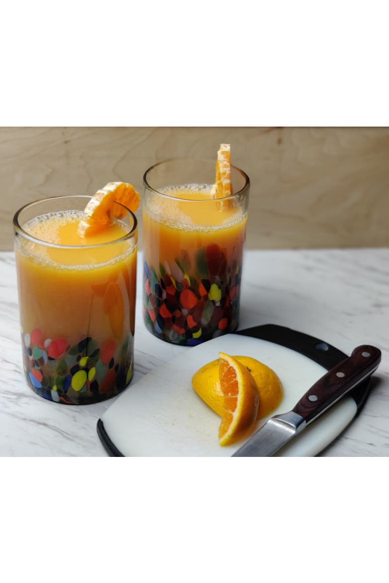 Confetti Carmen Design Drinking Glasses - Set of 6, Alternate, color, Confetti