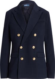 Polo Ralph Lauren Double Breasted Knit Blazer