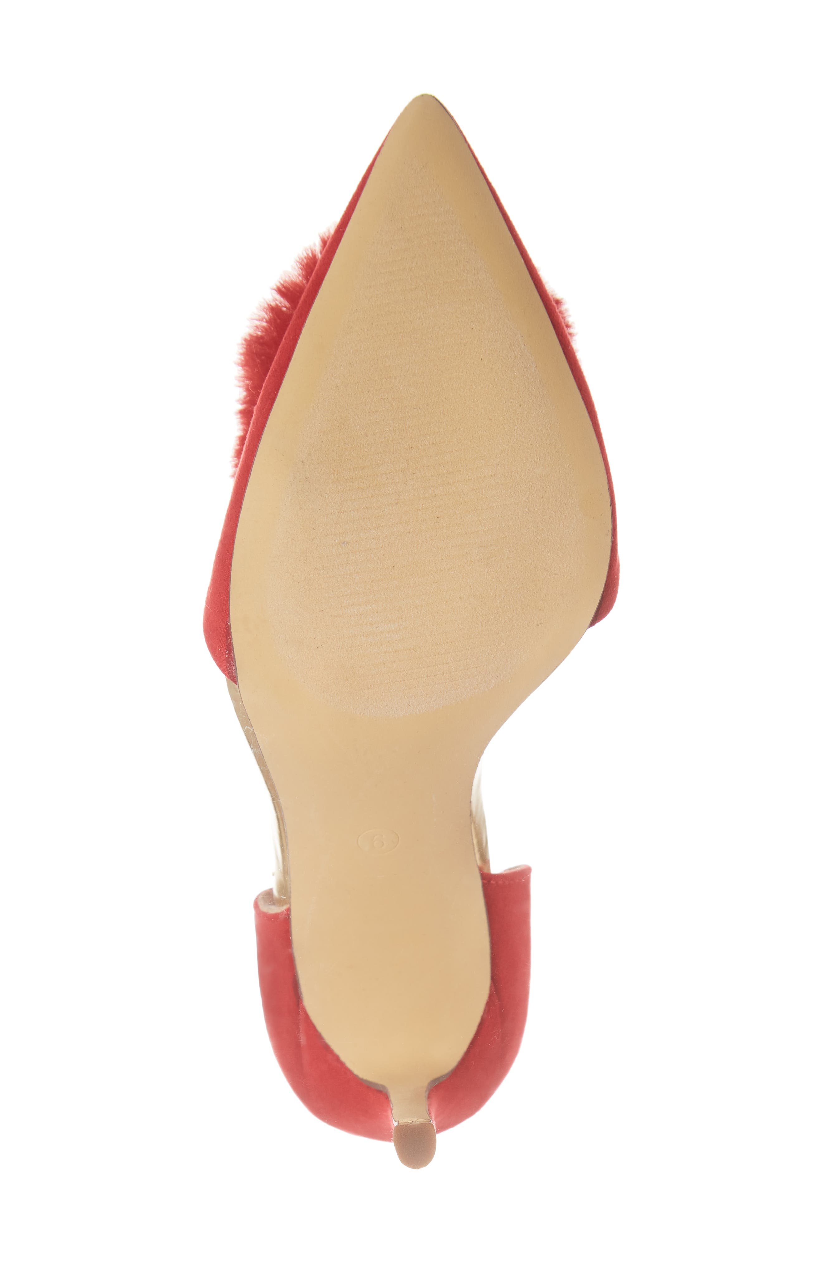 Sassy d'Orsay Pump, Alternate, color, RED FABRIC