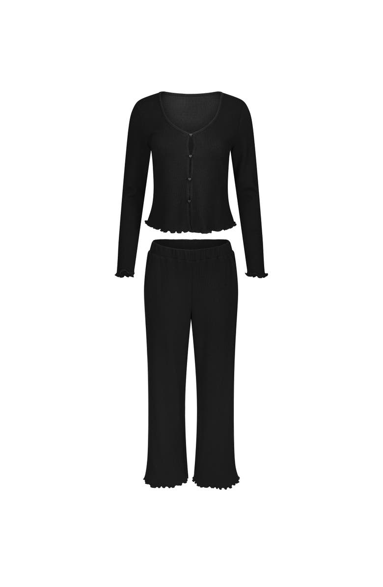 Adore Me Amrita Lounge Set, Alternate, color, Jet Black