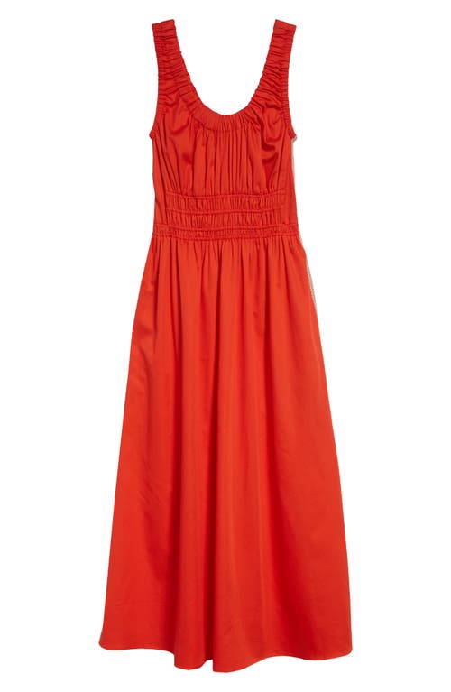 REISS REISS ANOUK SMOCK WAIST COTTON DRESS