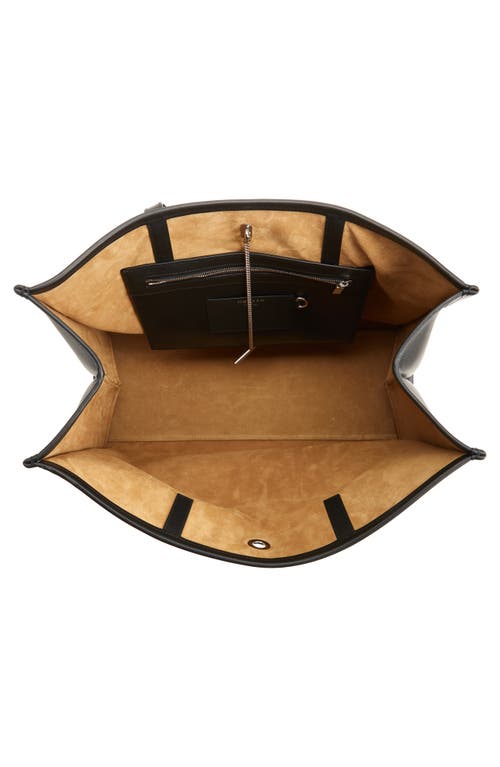 Alexander Mcqueen T-bar Pendant Tote In Black/silver