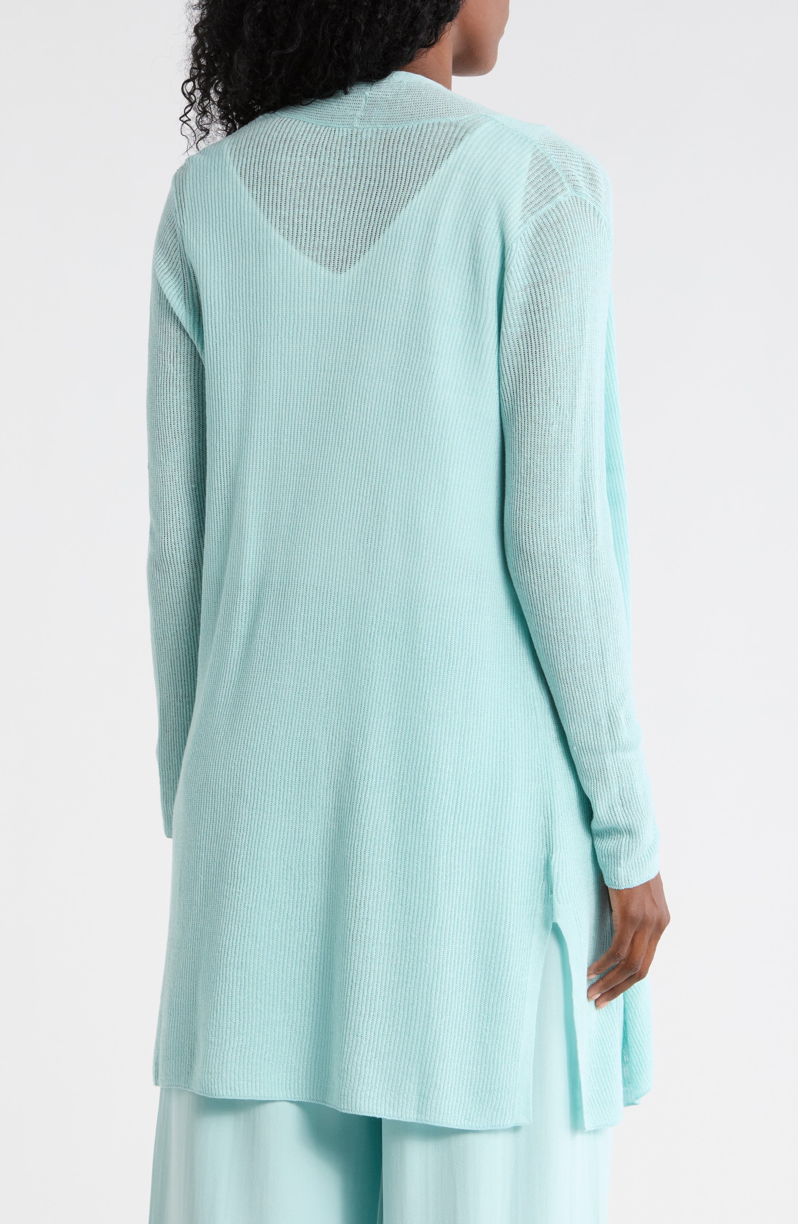 Open Front Organic Linen & Organic Cotton Cardigan - image 2