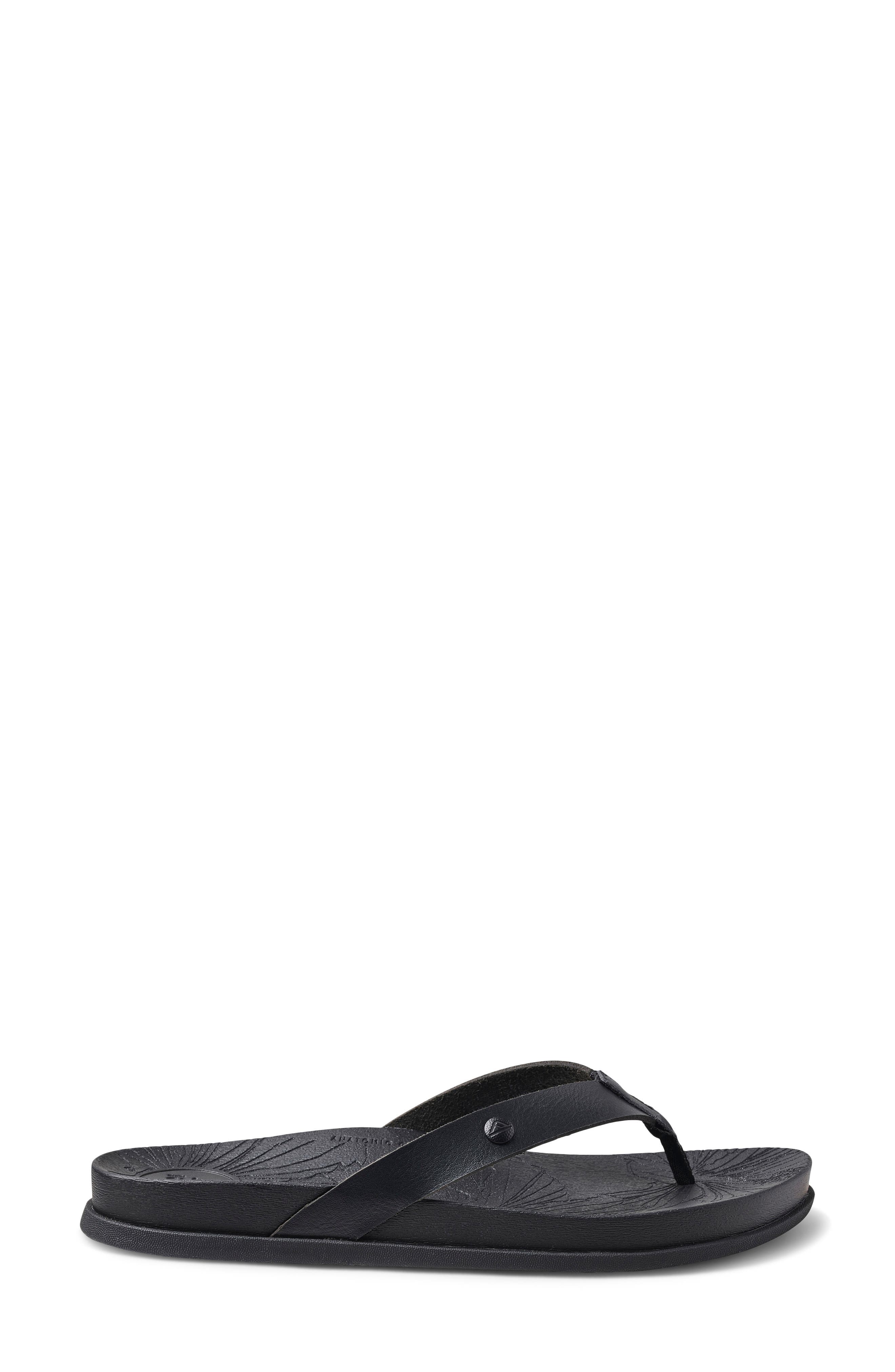 Reef Cushion Porto Cruz Flip Flop, Alternate, color, Black Night