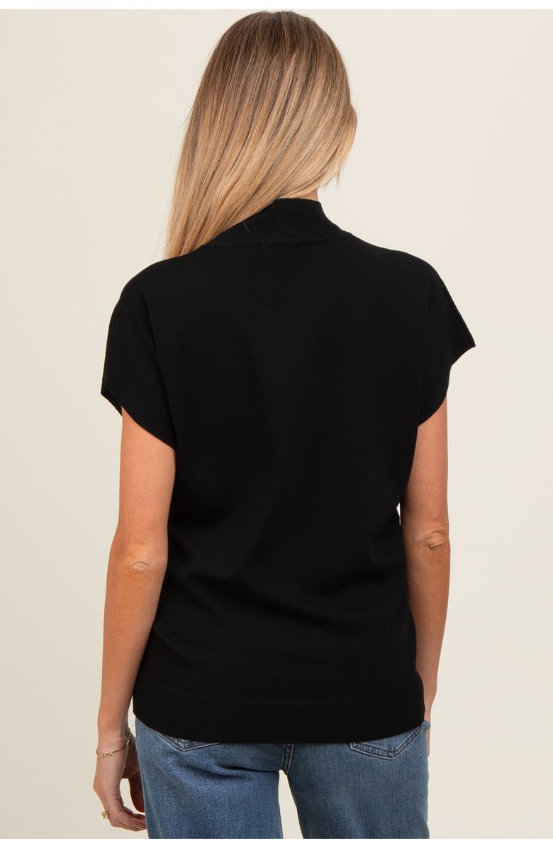 PinkBlush Mock Neck Knit Top, Alternate, color, Black