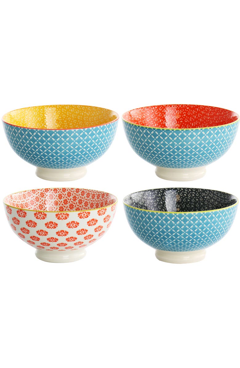 Gibson Home 8 Piece 6 Inch Stoneware Cereal Bowl Set, Alternate, color, Assorted