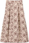 Cartolina Bea Embroidered Midi Skirt
