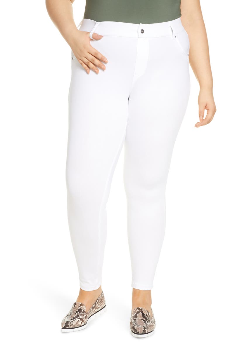 Ultrasoft Denim Leggings, Main, color, WHITE