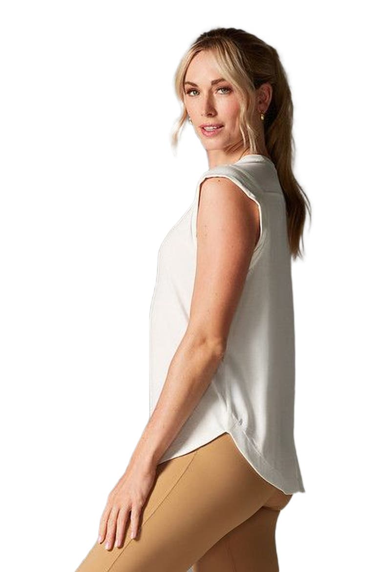 Cap Sleeve Muscle Tee, Alternate, color, COCONUT