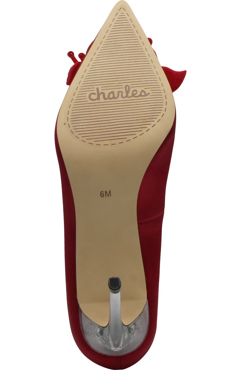 Charles by Charles David Rahm Pointed Toe Pump, Alternate, color, Red