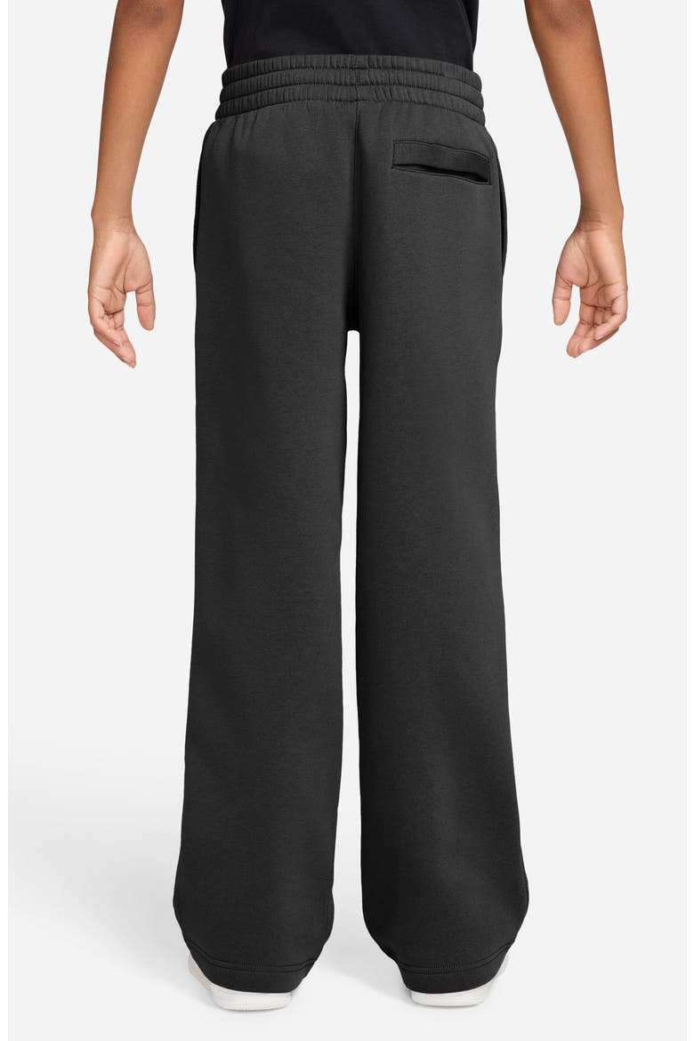 Kids' Club Fleece Wide Leg Pants, Alternate, color, BLACK/ WHITE