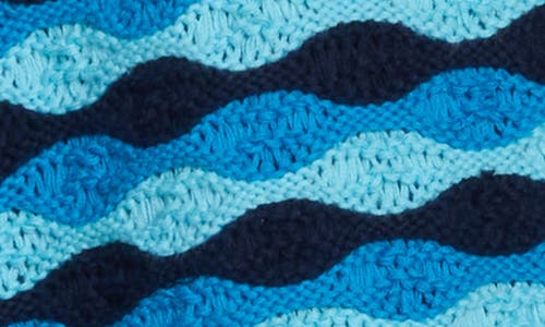 Diet Starts Monday Beach Wave Knit Shorts In Blue Wave