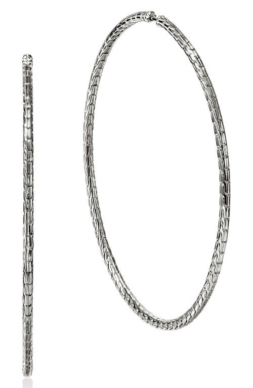 John Hardy Jh Essential Hoop Earrings In Silver