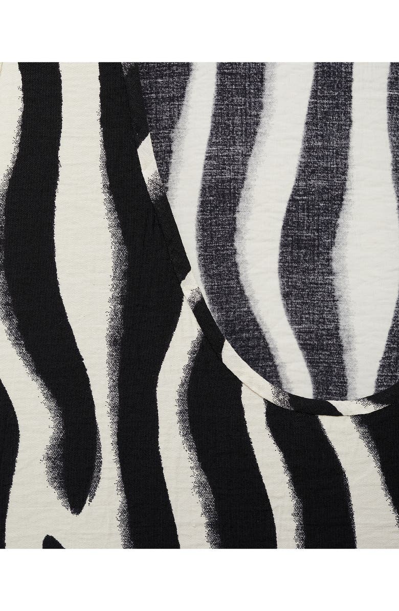 MANGO Zebra Print Racerback Sleeveless Top, Alternate, color, 