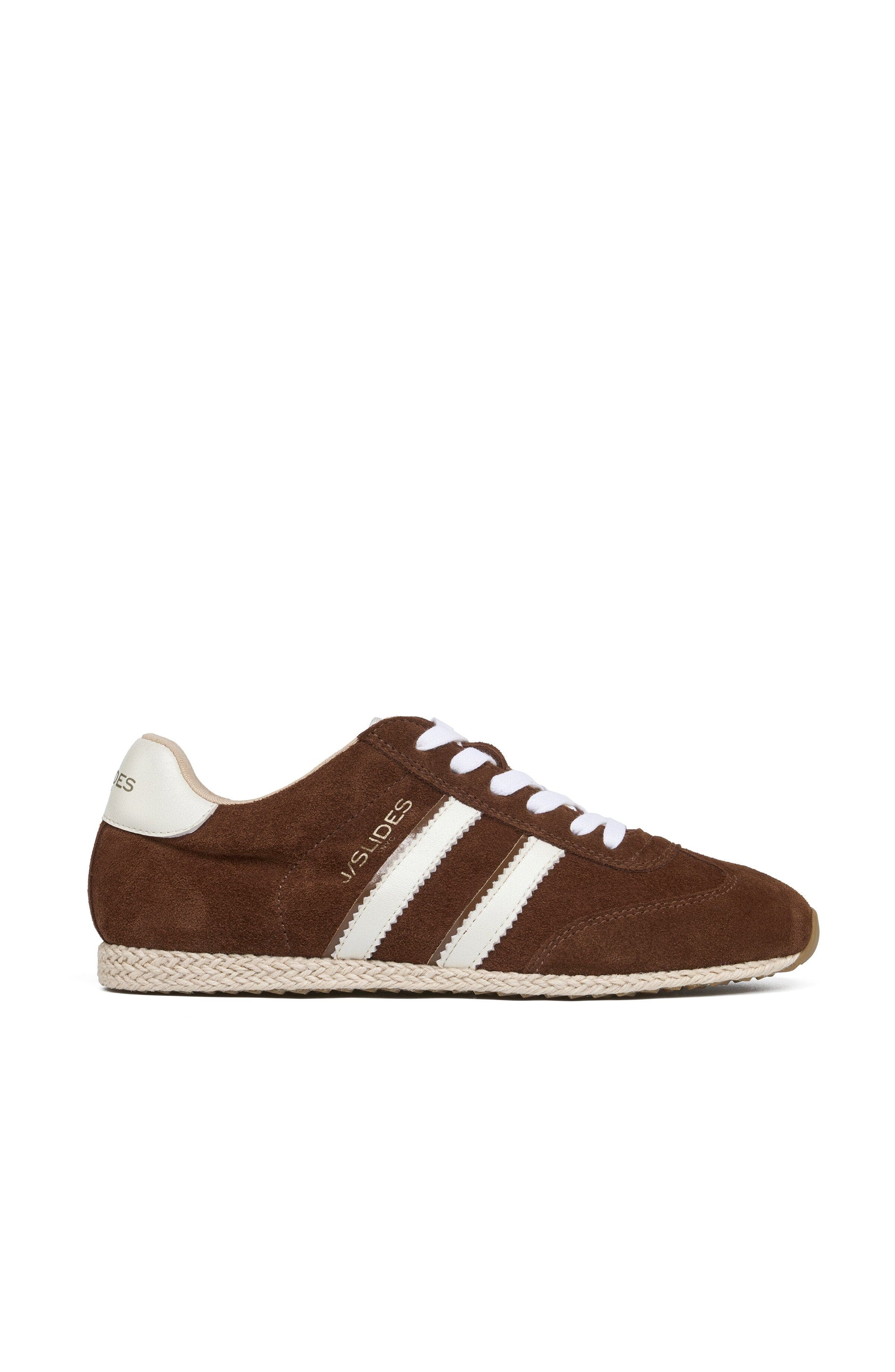 Pacey Suede Espadrille Sneaker, Main, color, Chestnut