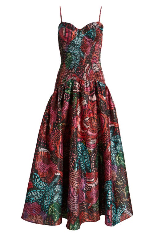 Shop Hutch Lietta Gown In Condensed Embroidered Floral