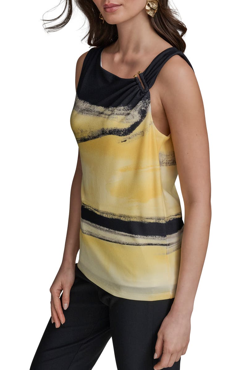 Donna Karan New York Abstract Print Sleeveless Top, Alternate, color, 