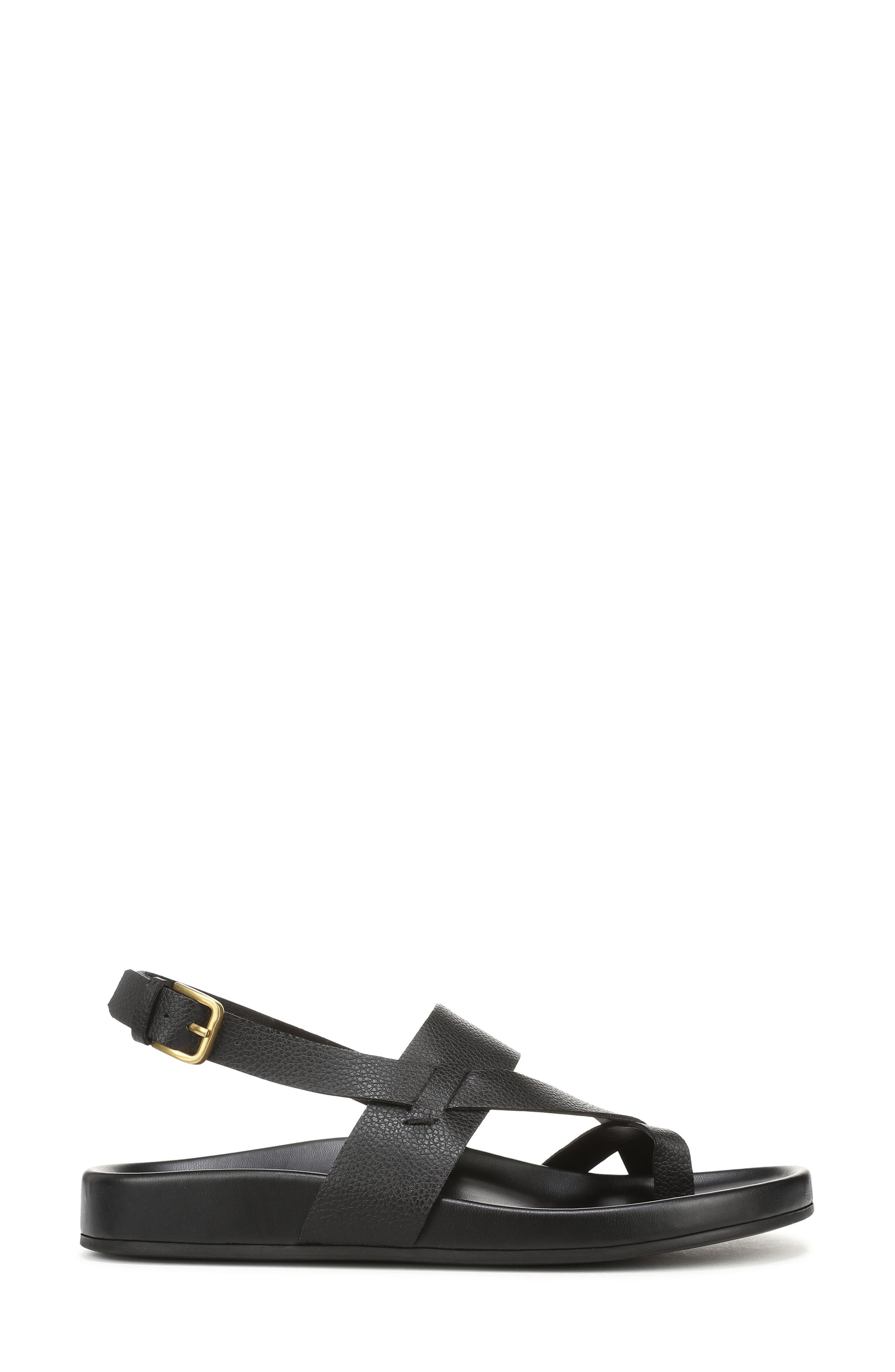 Franco Sarto Beryl Toe Loop Slingback Sandal, Alternate, color, Black