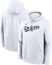 Nike Men's Nike White Los Angeles Dodgers Dri-Fit Club Hoodie
