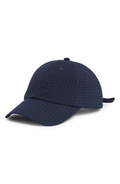Seersucker Baseball Cap