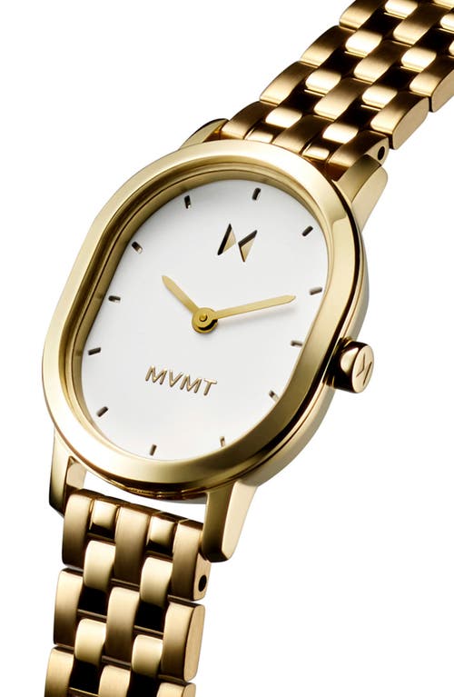 Mvmt Carmel Oval Watch, 25mm In White