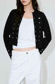 MANGO Fine Knit Napoleon Buttoned Jacket