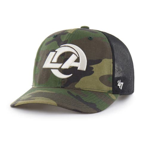 Men's '47  Camo Los Angeles Rams Trucker Adjustable Hat