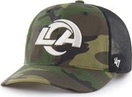 '47 Men's '47 Camo Los Angeles Rams Trucker Adjustable Hat