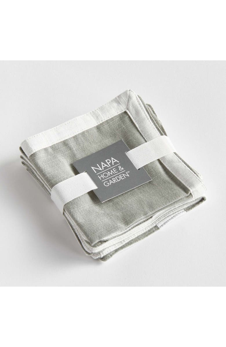 Napa Home & Garden Fernbrook Cocktail Napkins Set Of 4, Alternate, color, 