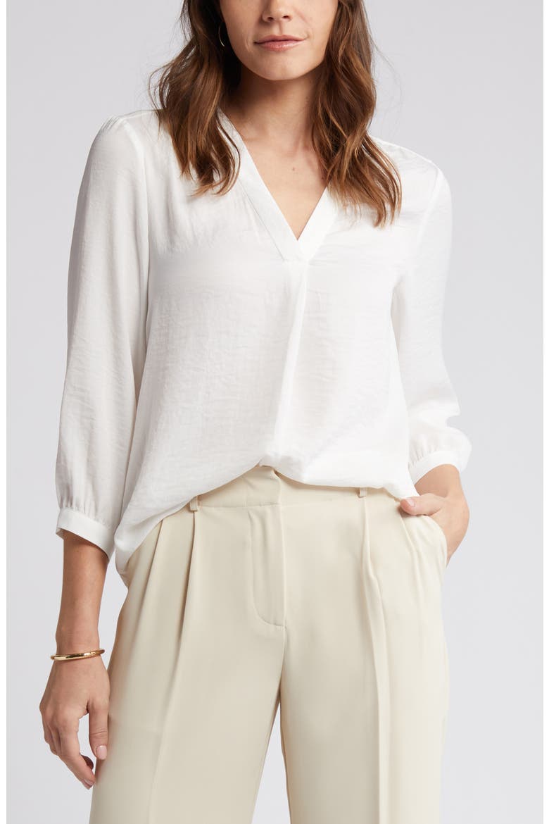 Rumple Satin Top, Alternate, color, NEW IVORY