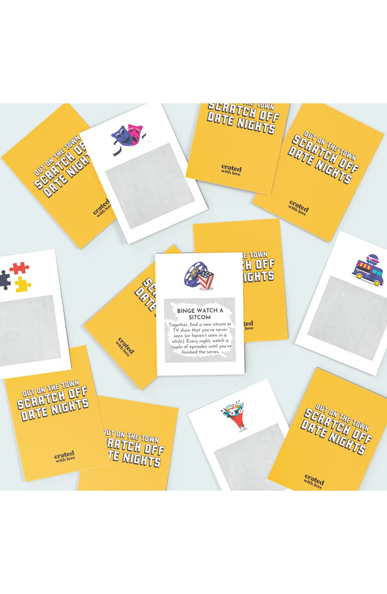Crated with Love Out On The Town Scratch Off Date Night Challenges, Alternate, color, Multicolored