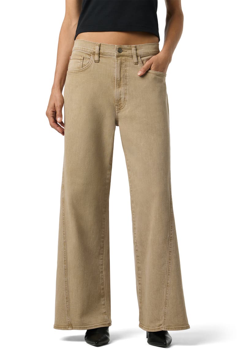Jolene Wide Leg Forward Seam Jeans, Main, color, WASHED SAND